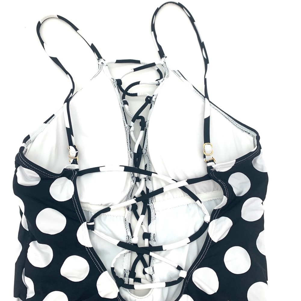 La Blanca Polk-Dot Black One Piece Swimsuit 10 - Picture 6 of 6